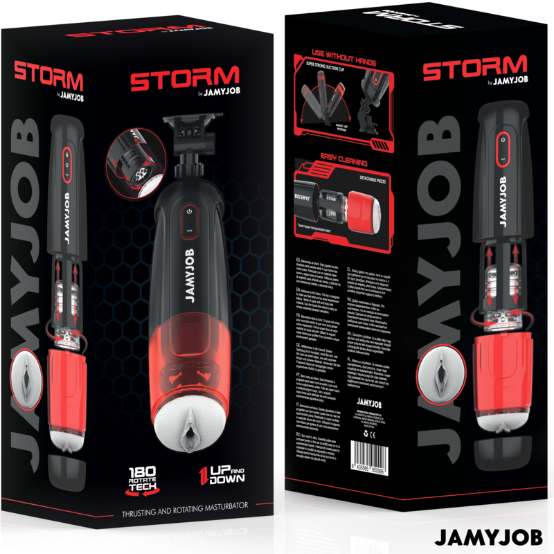 JAMYJOB - STORM AUTOMATISCHER VAGINALMASTURBATOR MIT 10 MODI, ROTATION UND DRUCKFUNKTION