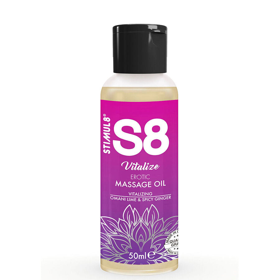 STIMUL8 - S8 VITALISIERENDES EROTISCHES MASSAGEÖL LIMETTE 50 ML