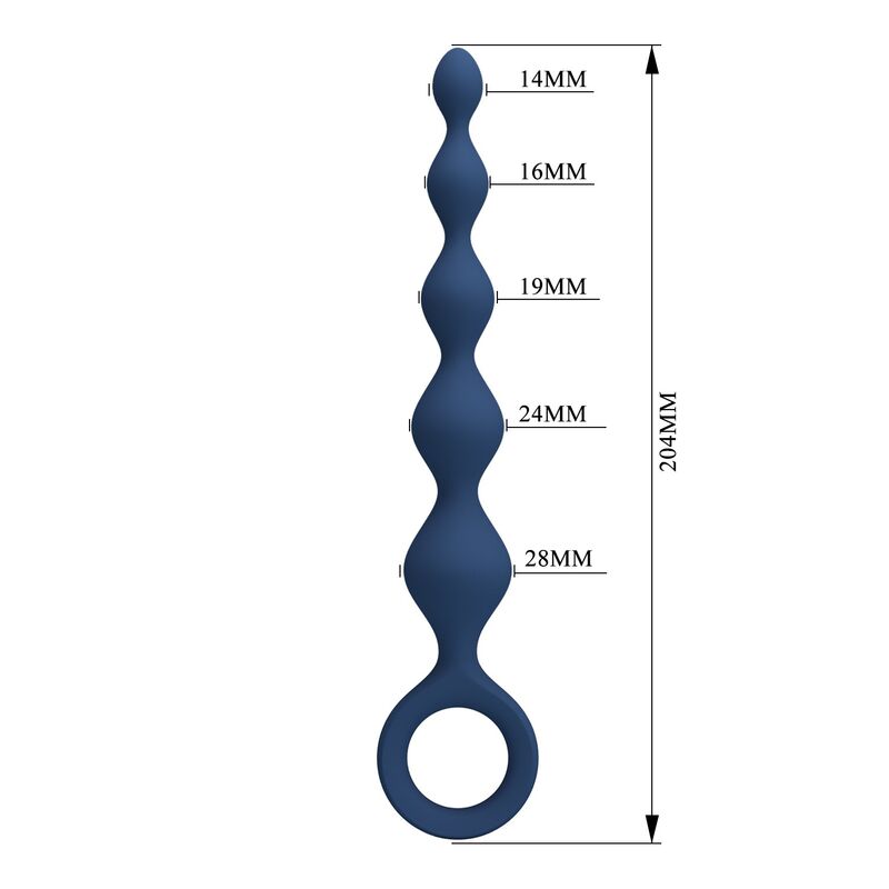 MR PLAY – BLAUE SILIKON-ANALKAPSELN & ANALPLUG 20,4 CM