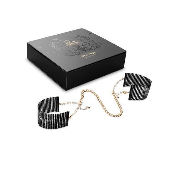 BIJOUX INDISCRETS - DÃSIR MÃTALLIQUE HANDSCHELLEN AUS SCHWARZEM METALLGEWEBE