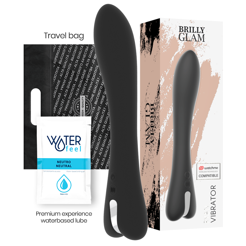 BRILLY GLAM - RYAN VIBRATOR + WATCHME-FERNBEDIENUNG