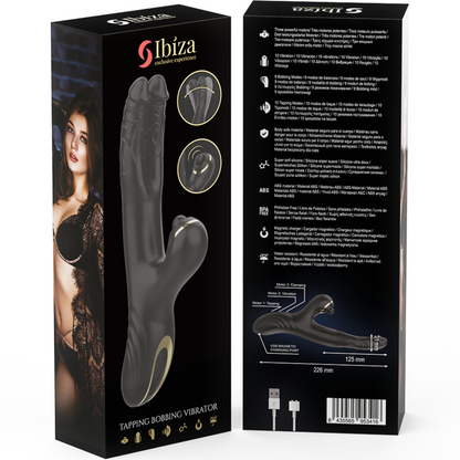 IBIZA - ZWEI DRACHEN DOPPELVIBRATOR SCHWARZ