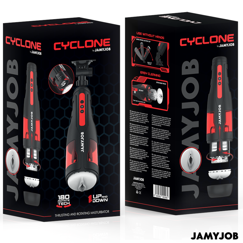 JAMYJOB - CYCLONE AUTOMATISCHER VAGINA-MASTURBATOR 10 ROTATIONS- UND STOSSMODI