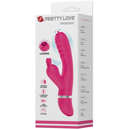 PRETTY LOVE - PHOENIX MULTIFUNKTIONS-KANINCHENVIBRATOR ROSA