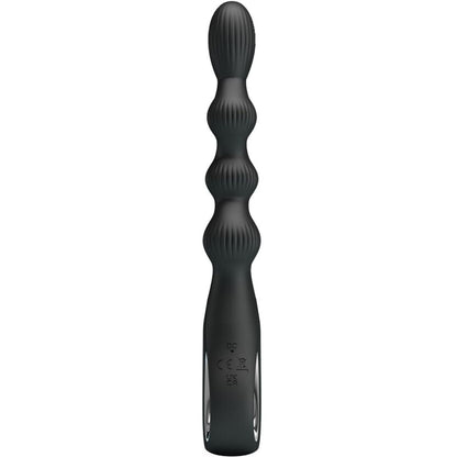 PRETTY LOVE - FEDERER ANALVIBRATOR 12 VIBRATIONEN SCHWARZ