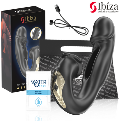 IBIZA - ROSE VIBRATOR SCHNAPPEFFEKT UND KLITORIS-STIMULATOR