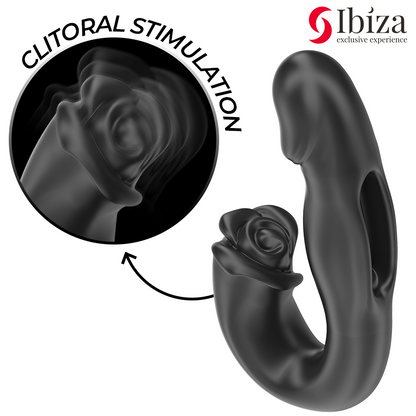 IBIZA - ROSE VIBRATOR SCHNAPPEFFEKT UND KLITORIS-STIMULATOR