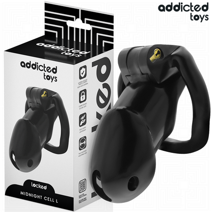 ADDICTED TOYS LOCKED - MINDNIGHT CELL PENISKÄFIG GRÖSSE L