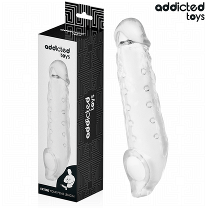 ADDICTED TOYS - TRANSPARENTE PENISHÜLSE GRÖSSE M 27 CM