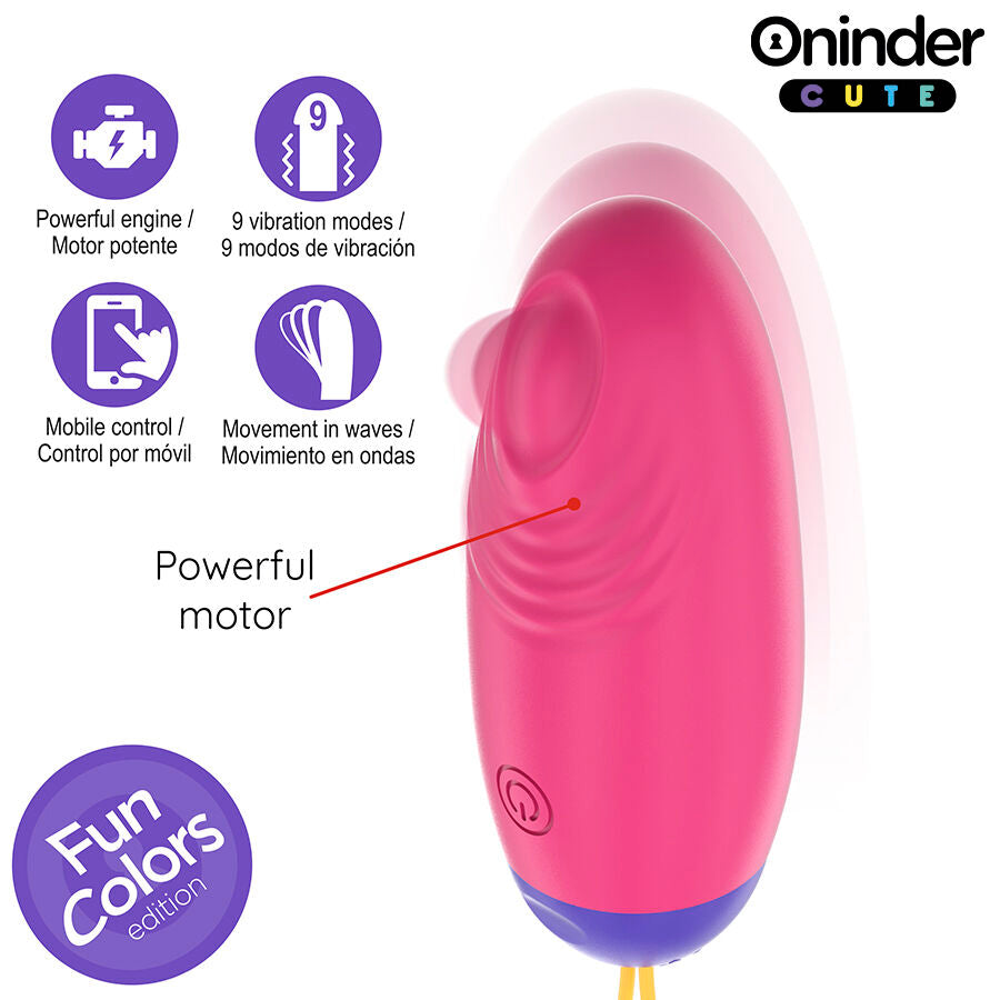 ONINDER CUTE – LIEBE, VERGNÜGEN, VIBRO-WAVE-KOPFEN MIT SILIKON-EI – KOSTENLOSE GLOBALE APP