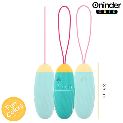 ONINDER CUTE – Vibrierendes Liebes- und Vergnügens-Ei – Rotierende Silikon-Edelsteine – Kostenlose globale App