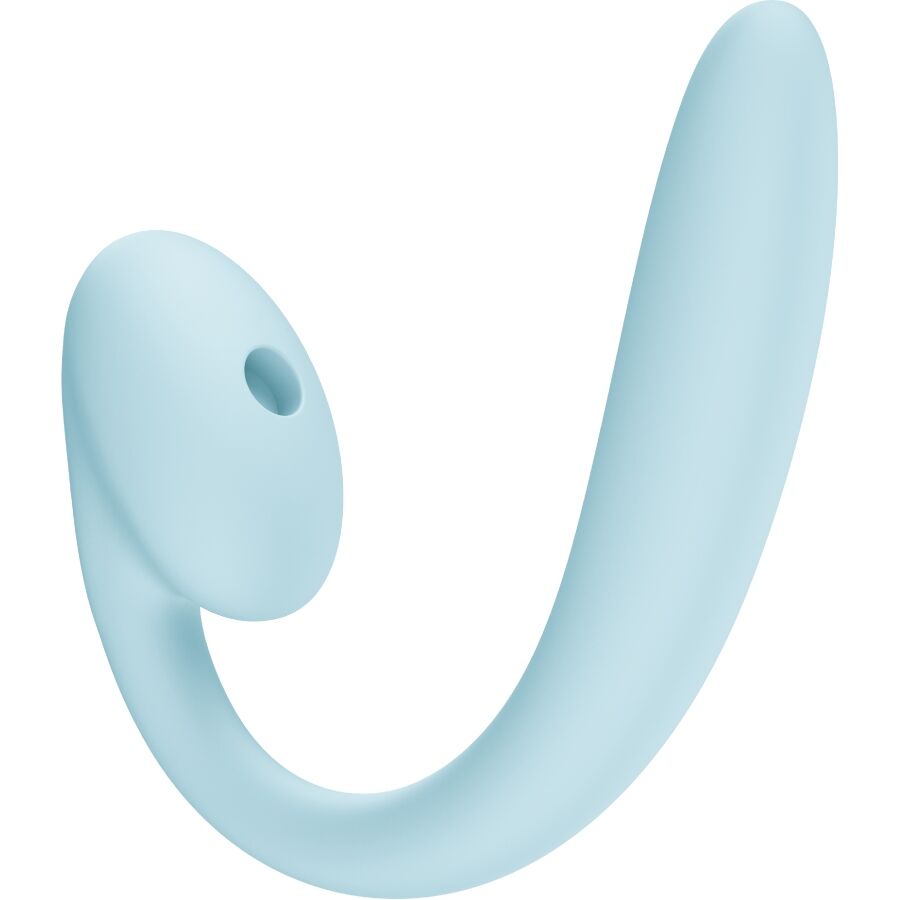 FUN FACTORY - CRESCENDO Einsetzbarer Doppel-Luftpuls-Vibrator Eisblau