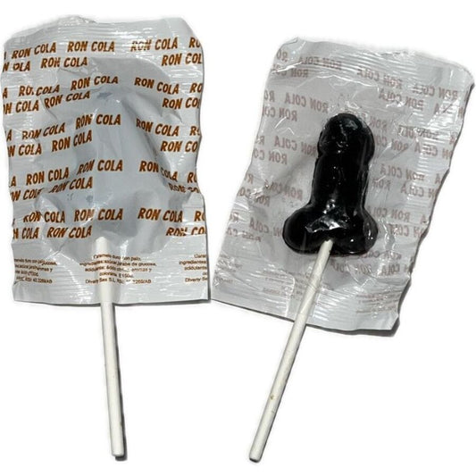 DIABLO GOLOSO - 1 PENIS LOLLIPOP RON COLA GESCHMACK 10 % ALKOHOL