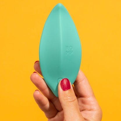 ROMP - WELLENVIBRATOR KLITORISSTIMULATOR, ERGONOMISCHE FORM, AQUAGRÜN