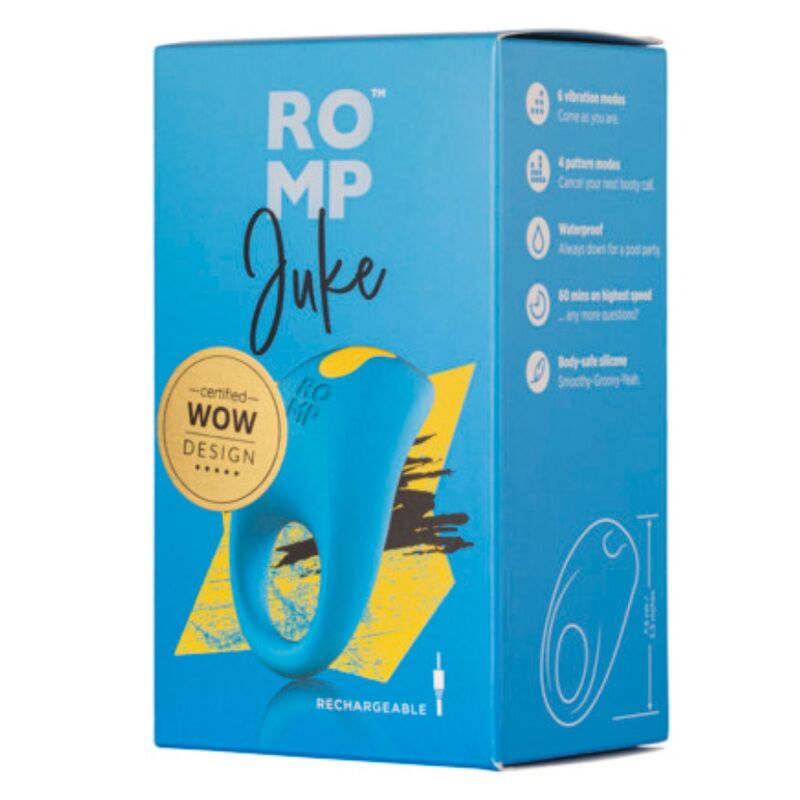 ROMP - JUKE SILIKON-PENISRING MIT KLITORISSTIMULATIONSVIBRATOR