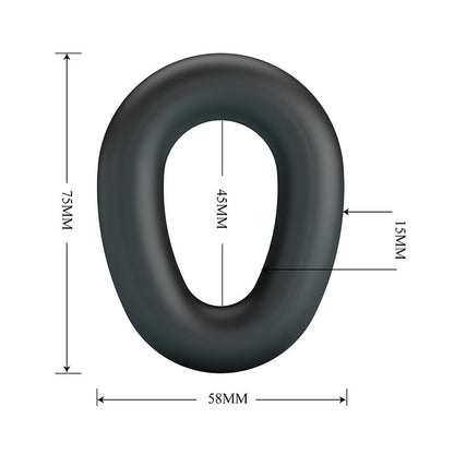 CRAZY BULL - VESPER SUPERSOFT SILIKON-PENNISRING SCHWARZ