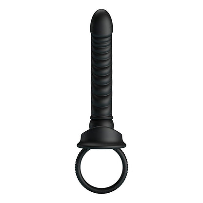 PRETTY LOVE - MERRITT ANALVIBRATOR MIT RING UND VIBRATIONSFUNKTION, SCHWARZ