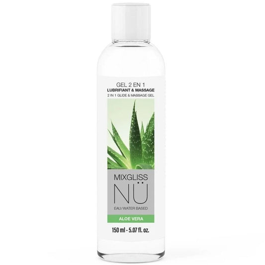 MIXGLISS – 2-IN-1-GLEIT- UND MASSAGEGEL AUF WASSERBASIS, NURU ALOE VERA, 150 ML