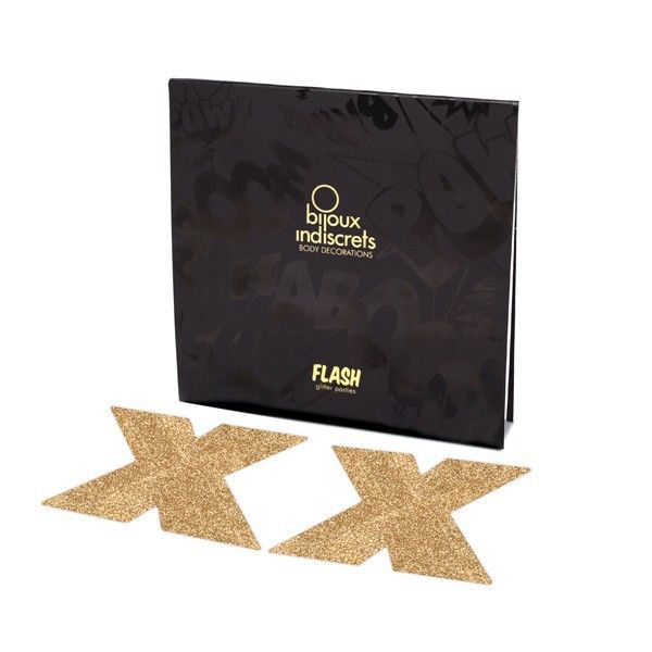 BIJOUX INDISCRETS - FLASH CROSS GOLD NIPPELABDECKUNGEN