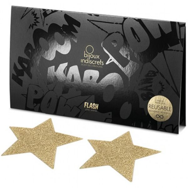 BIJOUX INDISCRETS - FLASH GOLDEN STAR NIPPELABDECKUNGEN